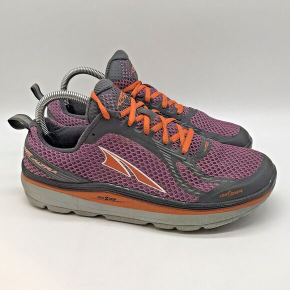 Altra Paradigm 3 Zero Drop Women's 9.5 Running Shoe Orange Purple Gray Sneakers - Picture 1 of 14